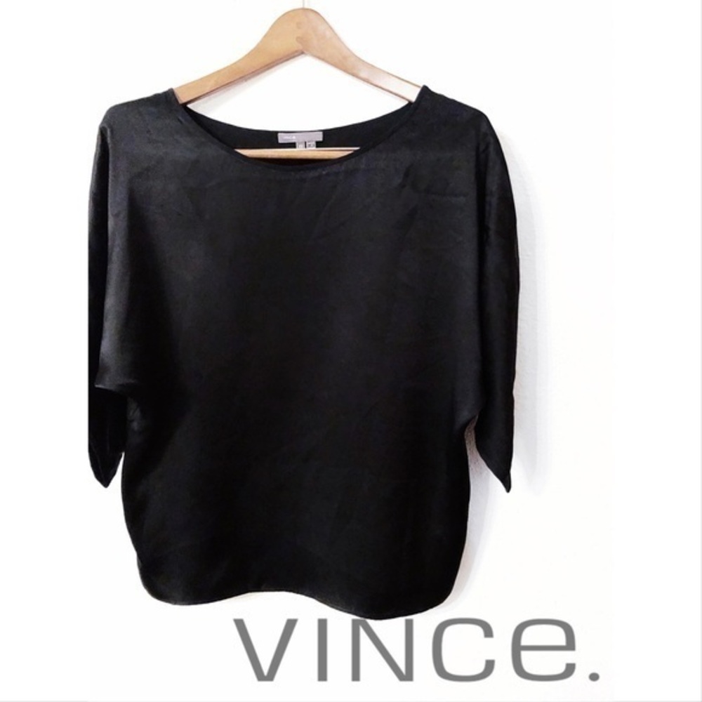 Vince 100% silk dolman sleeve blouse NWOT